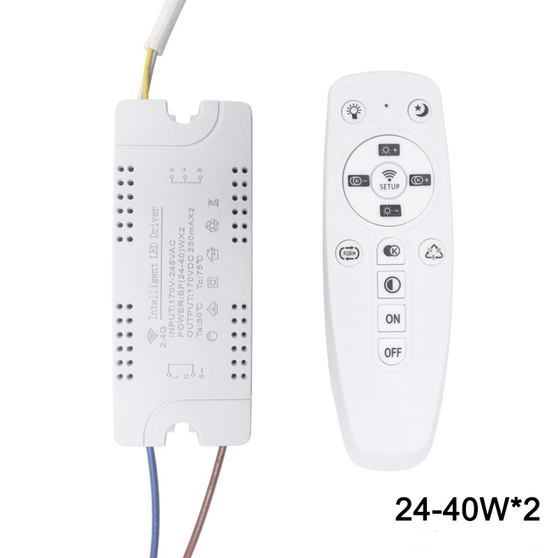 2.4G WIFI Safety Plastic Driver 15-24W Connessione Bluetooth Illuminazione Trasformatore di alimentazione AC100-240VLED Plafoniera