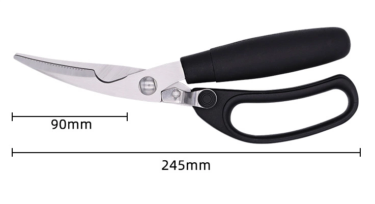 chicken poultry multi vegetable fish meat cutting heavy duty stainless steel kitchen scissors