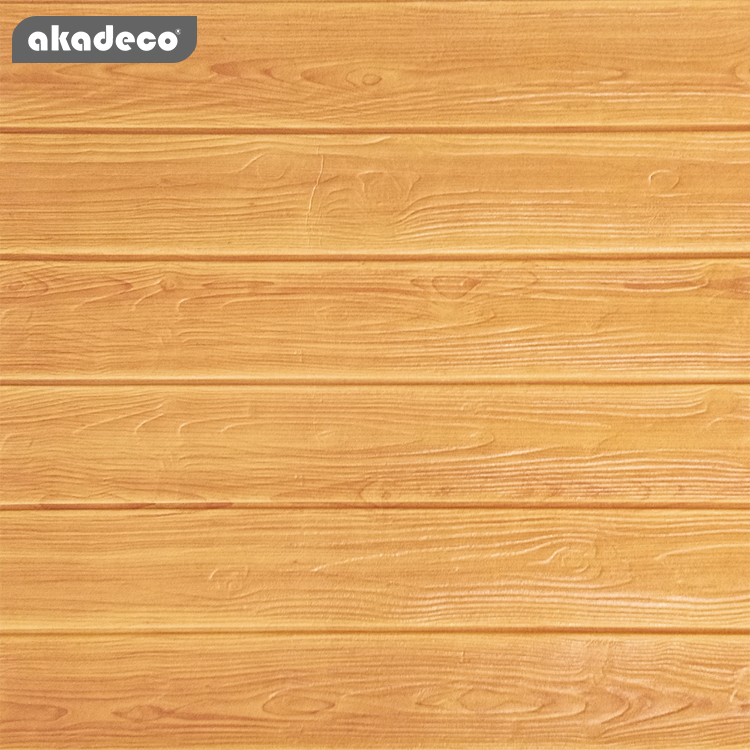 Moden wood 3D wall paper XPE foam/self adhesive wall decoration sticker/3D foam wall paper