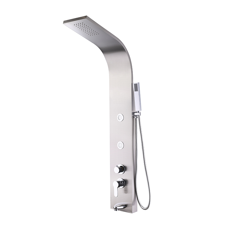 UPC 3 function Cold Hot Water Promotional New Design SS304 wall mounted bathroom shower mixer