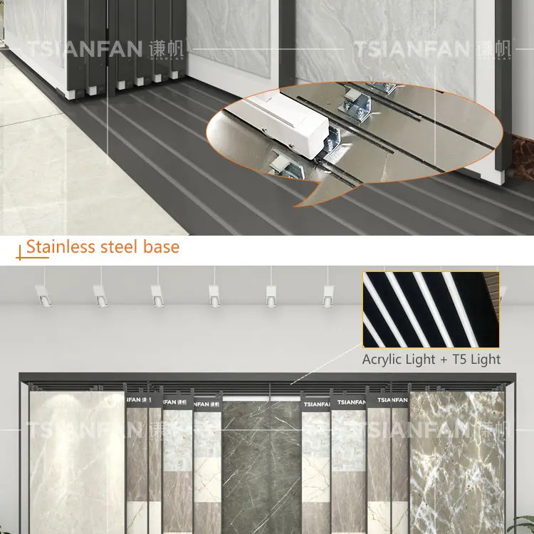 System For Kilns India 600*300 Online Display 600Mi450 600*1200 Store Storage Rack Tile Push-Pull Displays