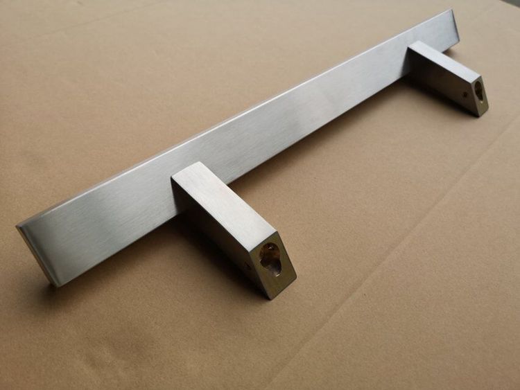 Diagonal handle  304 stainless steel door handle commercial glass door handle