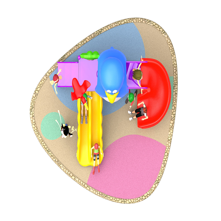2020 factory manufacturing  good quality  outdoor playground with plastic children small slide