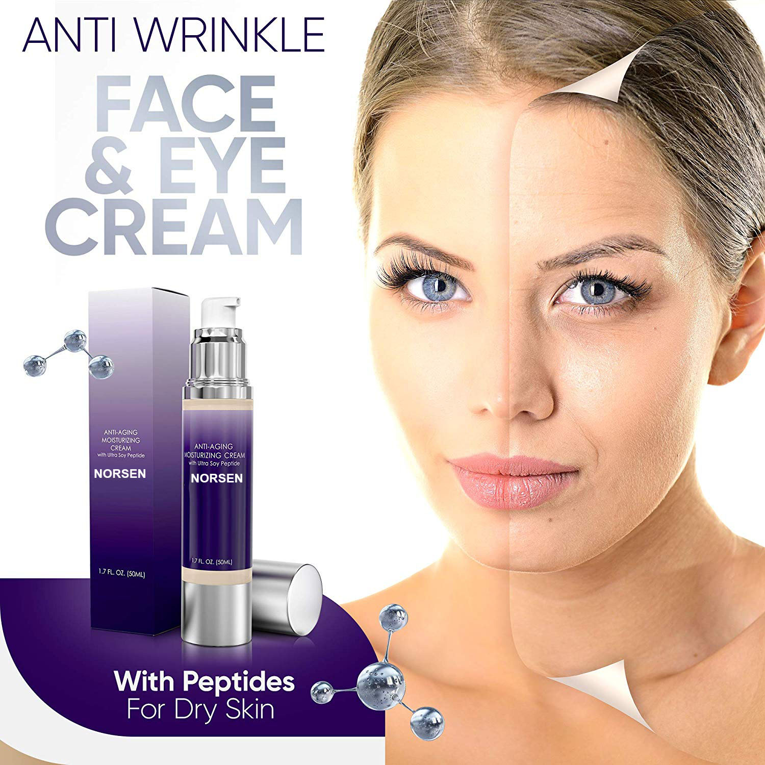 High Quality Natural Organic Face Skin Anti Aging Moisturizing Cream