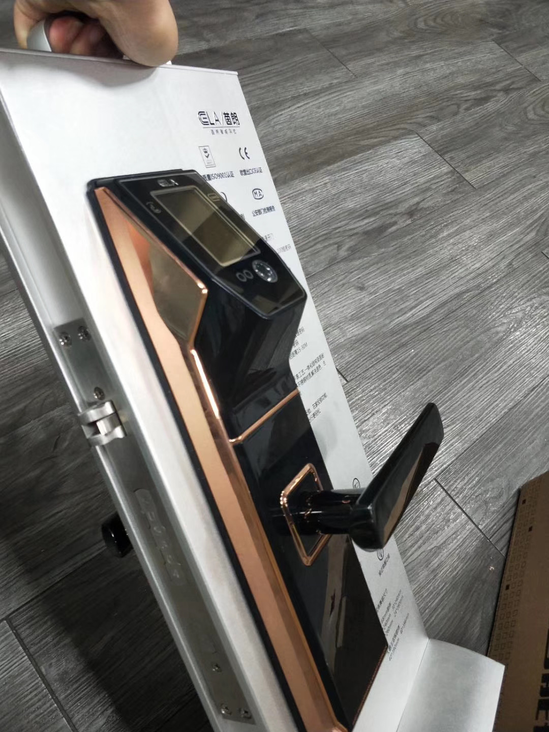 Tediton Smart Face Recognition Digital Door Handle Lock with Fingerprint Code Card Key