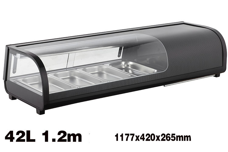 1200mm sushi showcase 42L sushi food display fridge CE certificate approved sushi display case