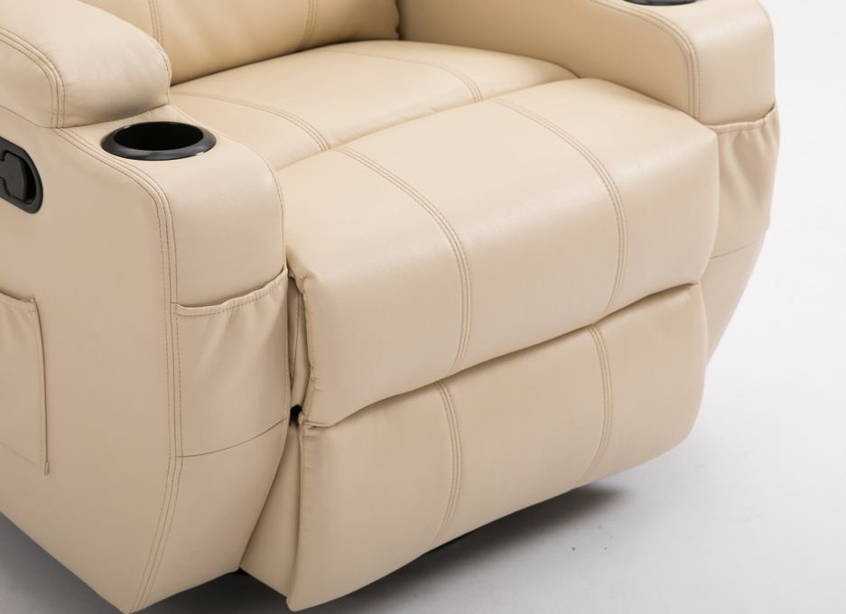 Customize Luxury Multifunction One Seat Manual Handle 360 Degree Rocking Swivel Recliner Chair