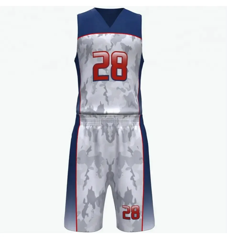 Оптовая продажа, мужские баскетбольные Джерси и шорты разных цветов с принтом, баскетбольная форма с сублимированной сеткой