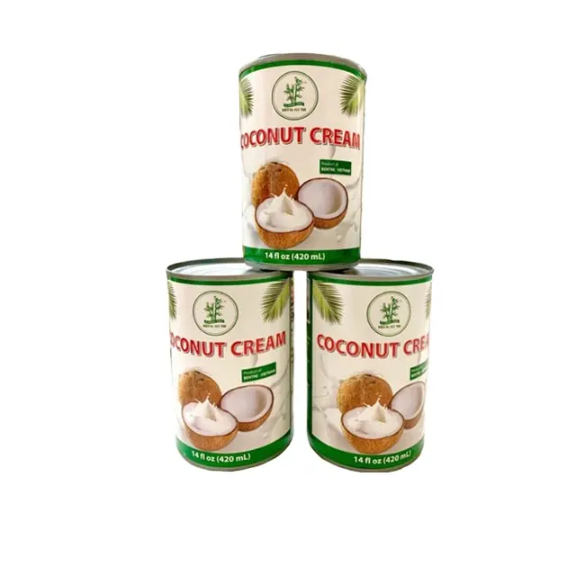 Wholesale Vietnam Coconut Cream  Hieu Ba Cay Tre (ThuanPhong Food) 420ml x 24 Cans