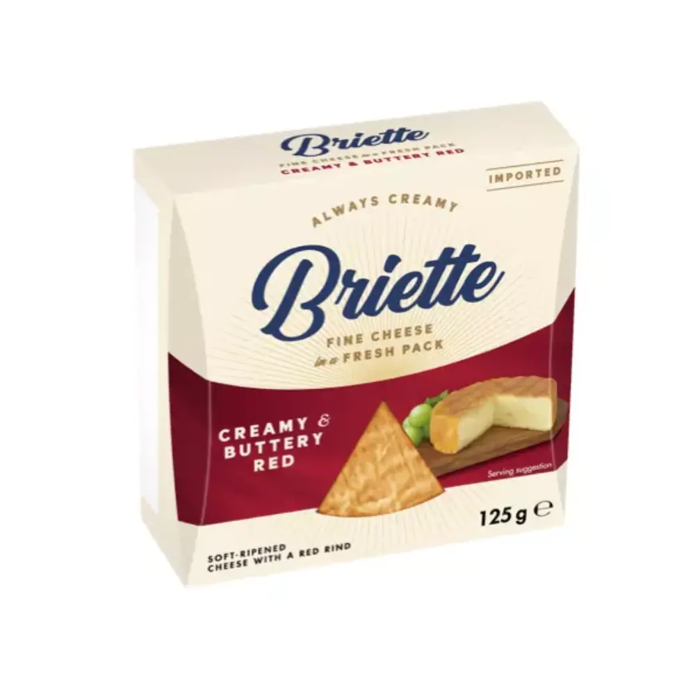 Germany Origin Seller of Briette Creamy & Buttery Red Cheese With Long Shelf Life
