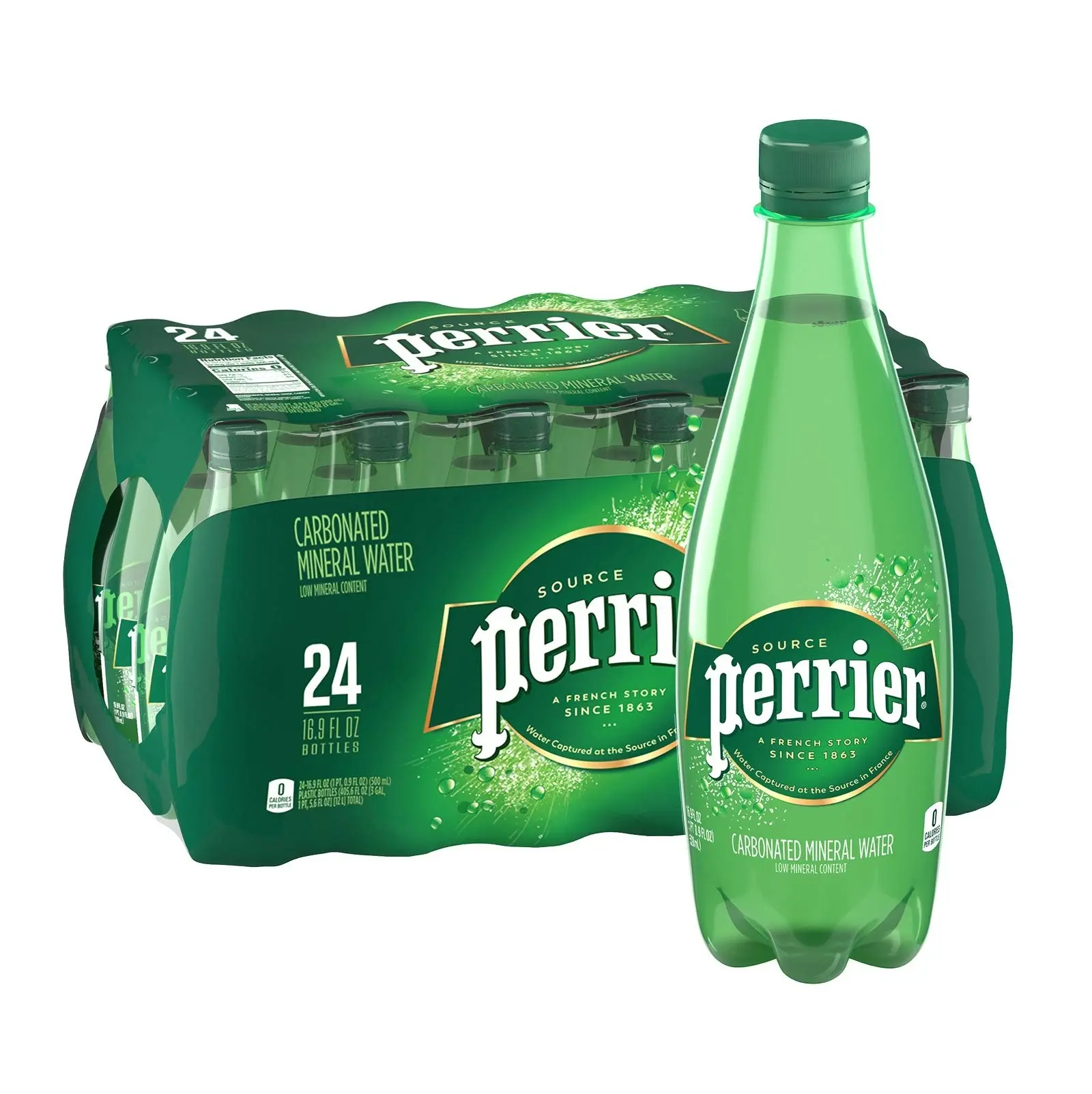 Высококачественная газированная природная минеральная вода Perrier 330 мл, 500 мл, 700 мл по низкой цене