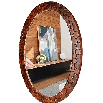 Лучшее качество ручной работы классический дизайн изделия ручной работы декоративное деревянное обрамленное настенное зеркало для внутренней отделки стен