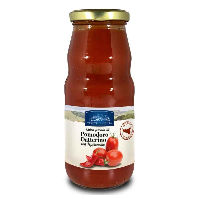 Приготовленный в Италии готовый к употреблению соус арраббиата 350 г томатного соуса даттерино с перцем чили