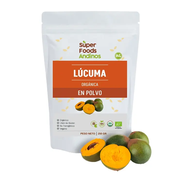 Ведущий поставщик премиального качества, изготовленный в Перуанском 100%, натуральная фруктовая мякоть, изготовленный в Перуанском порошке Lucuma для продажи