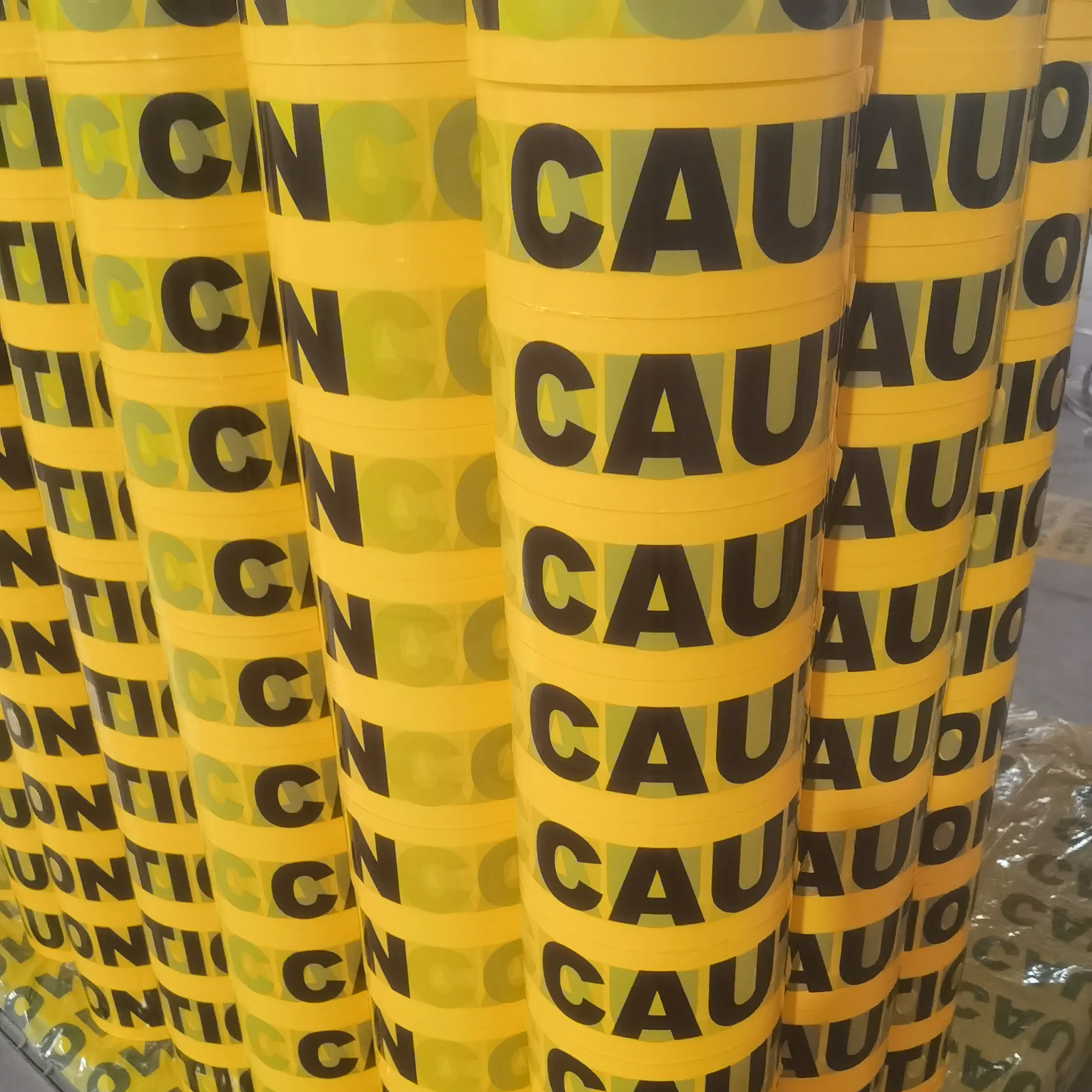EONBON 100M Construction Caution Tape, Truck Party Festival Pe Warning Tape For Party Decor