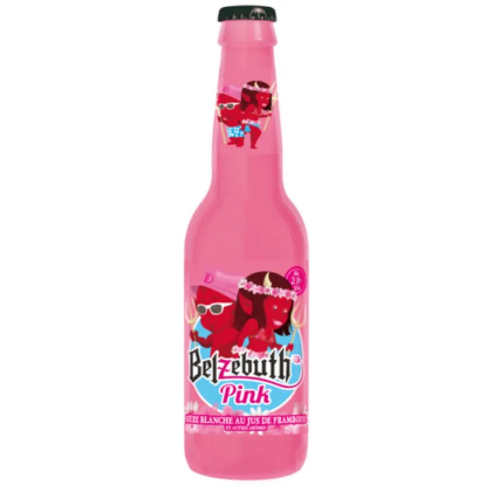 ISO Certified Quality Great Taste Belzebuth Premium Pink Beer in Bottle of 330ml from Trusted Seller
