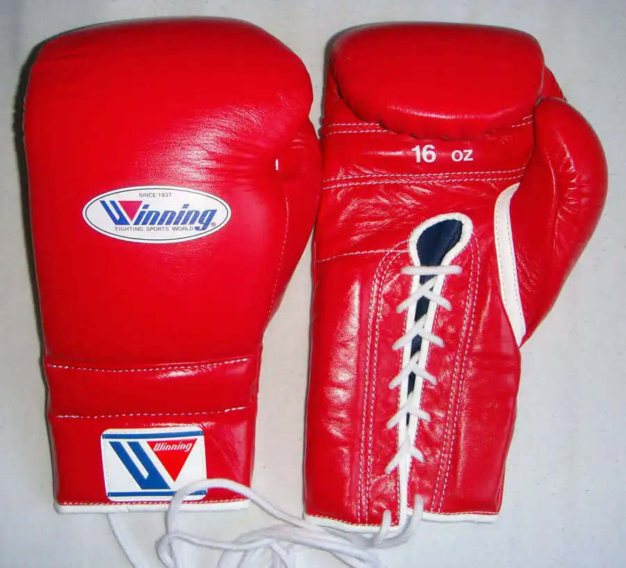 Красные победные боксерские перчатки из натуральной кожи боксерские перчатки на шнуровке