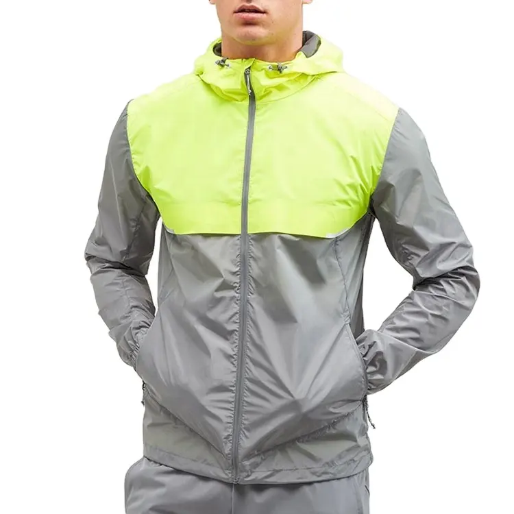 Повседневные модные куртки с капюшоном на молнии, приталенная спортивная куртка, уличная ветровка для мужчин