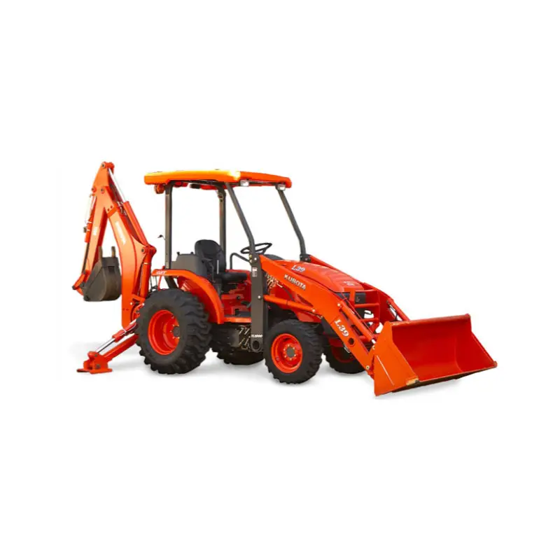 Mini Kubota Подержанный трактор 25hp 30hp 35hp 40hp с фронтальным погрузчиком и экскаватором-погрузчиком