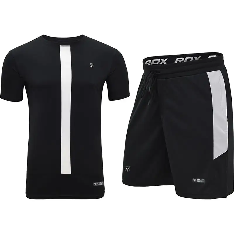 Оптовая продажа, высококачественный тренировочный комплект RDX для тренажерного зала, фитнеса и тренировок, футболка с коротким рукавом и шорты на заказ