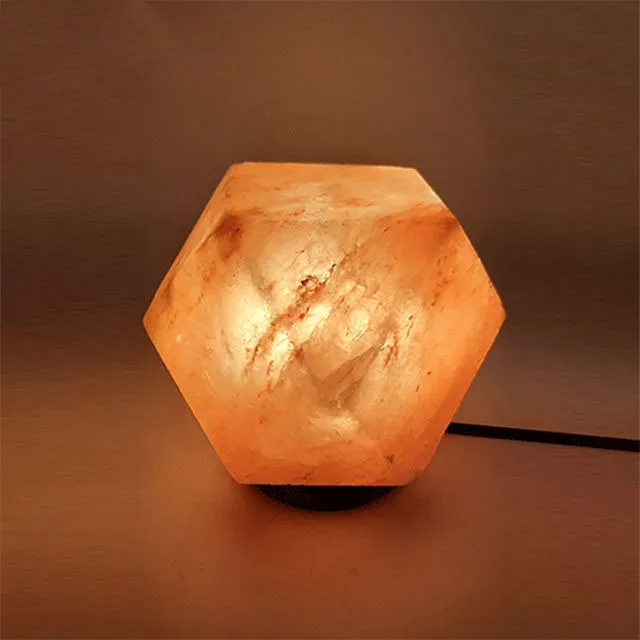 Гималайская соляная лампа, оптовая продажа, индивидуальная Алмазная соляная лампа для офиса и домашнего декора с индивидуальной упаковкой