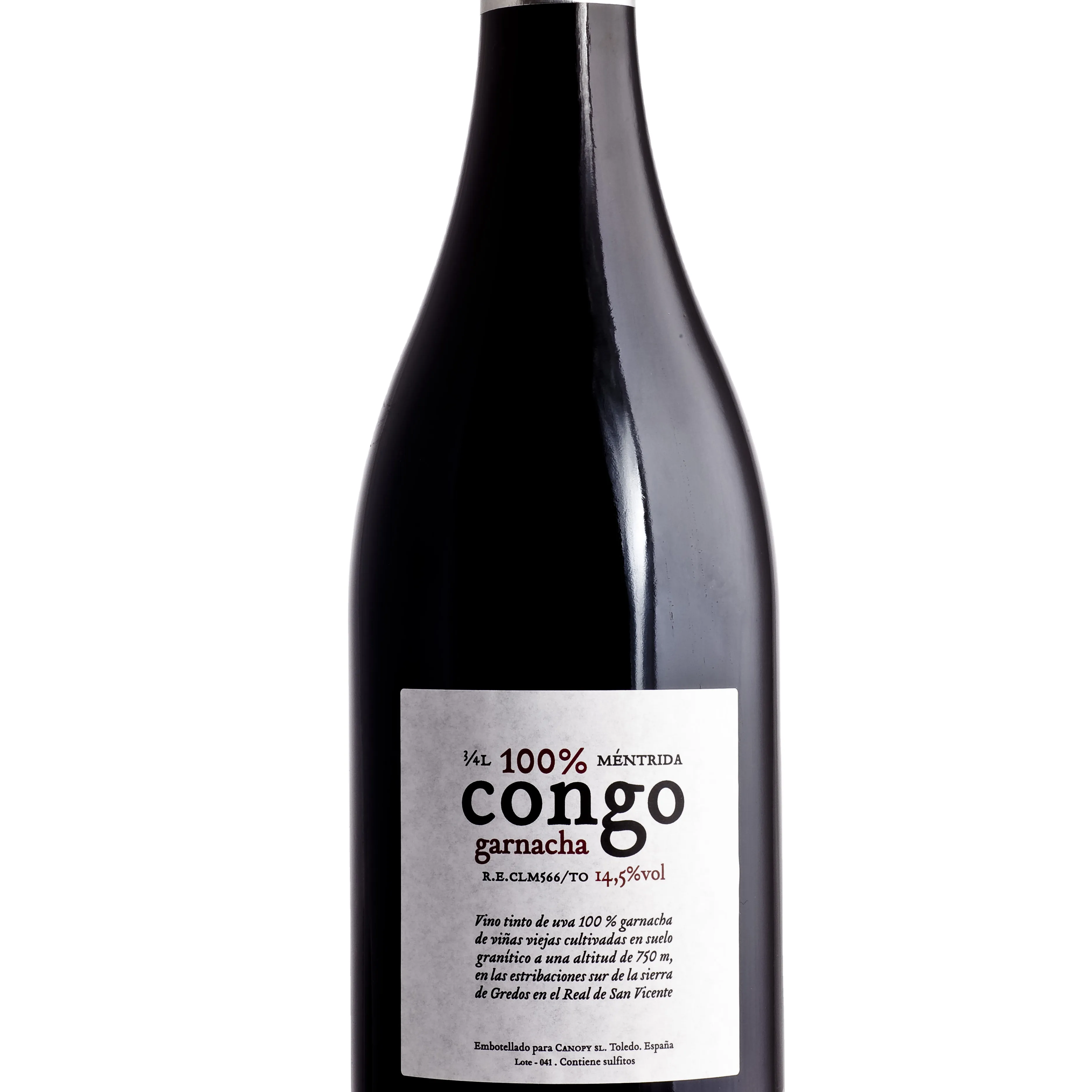 Высокое качество красное сухое испанское вино Конго 2015 DOP Mentrida Garnacha Виноградная бутылка 75 мл с дубовой бочкой 16 месяцев