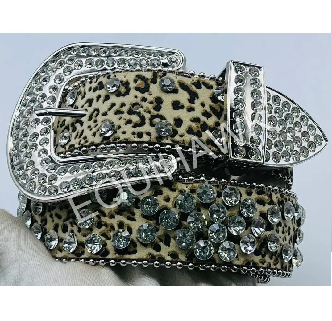 Wholesale manufacturer of Western Cowgirl Bling Rhinestones Belt Quality Studded Belt For Women/ Designer crystal western Belts