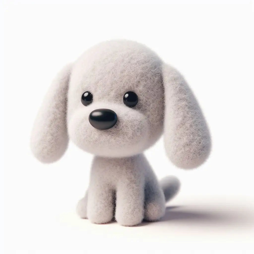 Милая игрушка Монтессори, развивающая войлочная собака, животные, плюшевая кукла, Мягкий щенок ручной работы, детская игрушка