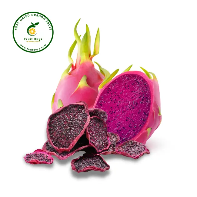 Wholesale Price Dried Dragon Fruit With No Sugar And No Artificial Ingredients Organic Dried Dragon Fruit From FruitBuys Vietnam