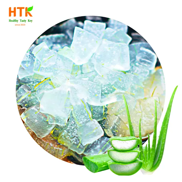 Trending 2023 RAW ALOE VERA Jelly Cubes in Syrup of HTK Food factory from Vietnam for Bubble Tea Ingredients Soft Drink Beverage