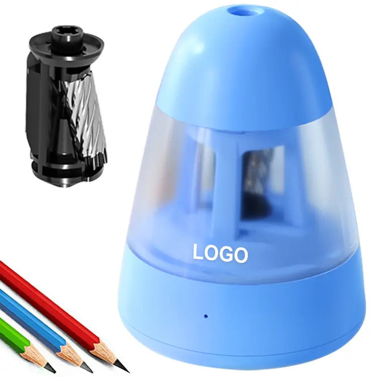 Effortless Office Classroom Kids Stationery Pencil Sharpener Electric Automatic Customized Sharpener Pencil Sharpener Electric