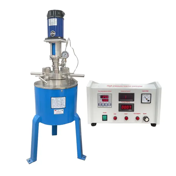 High safety level temperature lab autoclave stainless steel vessel heated stirring chemical hydrogenation high pressure reactor