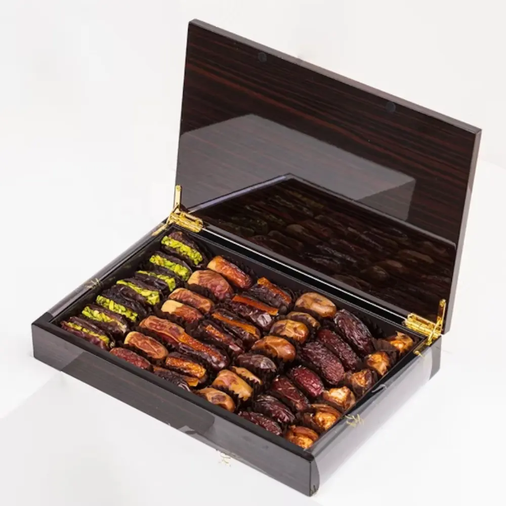 Роскошный Дизайн Лаковая коробка набор из 3 коробок шоколада для Рамадан Ид праздник высокого качества сделано во Вьетнаме