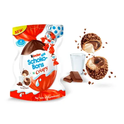 Kinder шоколад Schoko Bons хрустящий молочный шоколад оптовая цена