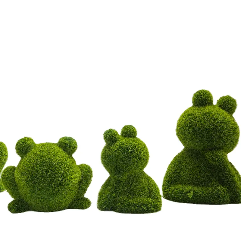 2023 новый дизайн, Пасхальная статуэтка животного, керамические фигурки зеленой лягушки для домашнего настольного декора