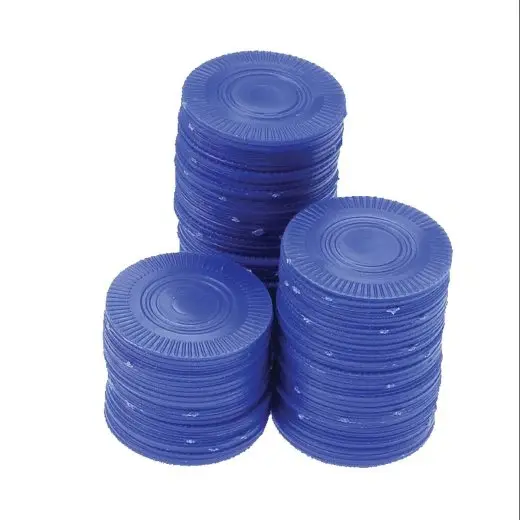 Пластиковые фишки для покера Казино | Голубые фишки для покера/100 шт. в пакете | Новые фишки для покера