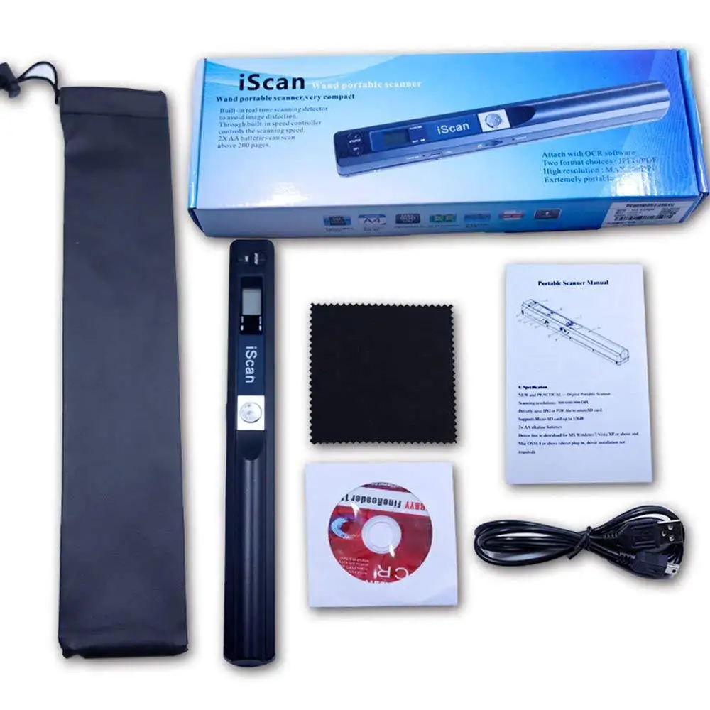 Mini Portable 900DPI A4 Book Scanner LCD Display JPG/PDF Format Document Image Iscan Handhold Scanner