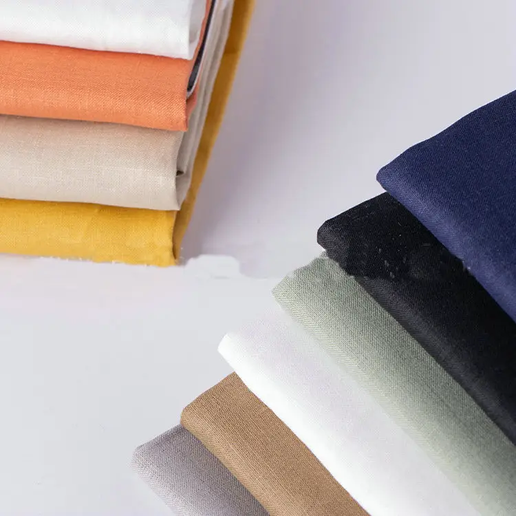 Sustainable plain woven wholesale clothing fabric hemp