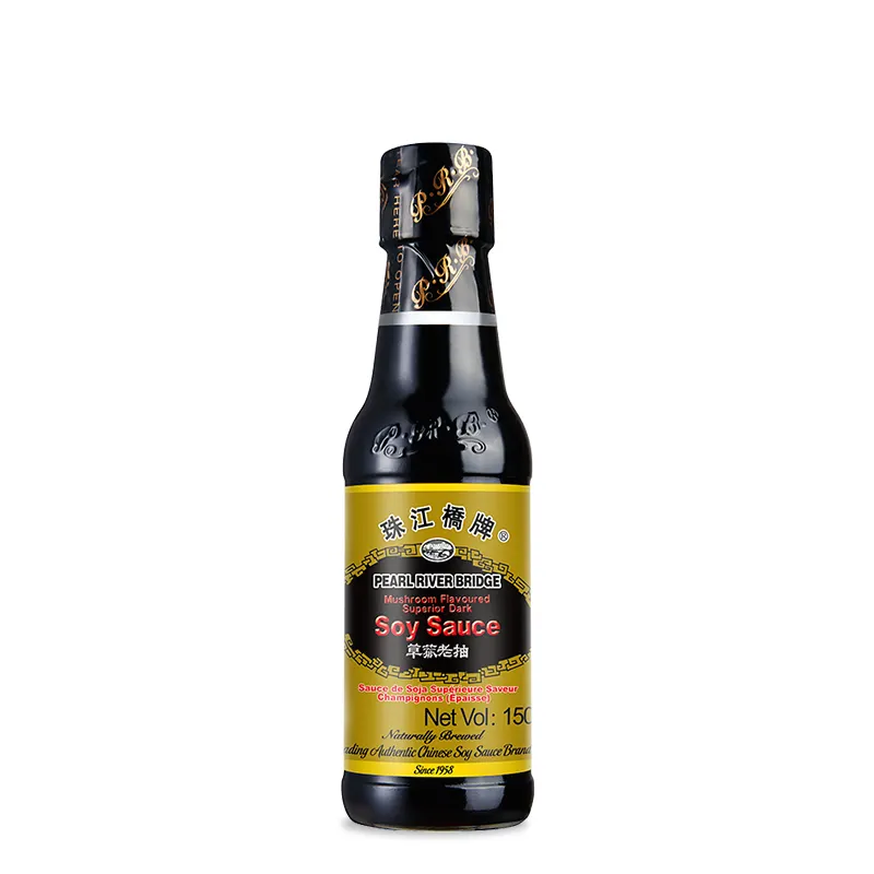 Whole Sale salsa de soja Pearl River Bridge 150ml Mushroom Flavoured Superior Dark Soy Sauce