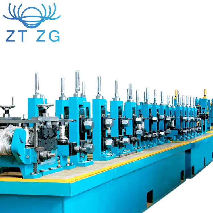 High Frequency Stainless Steel Tube Mill Lines Manufacturing ERW Pipe Making Machinery