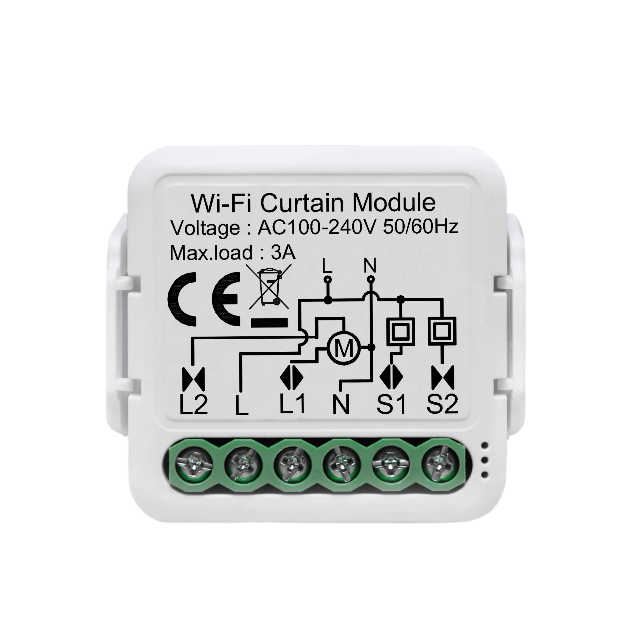 Wi-Fi RF433 tuya умный переключатель для штор Smart life mini blinds Breaker module WiFi работает с Alexa Google home