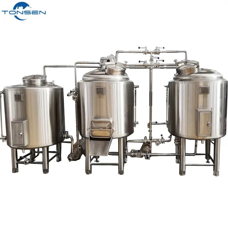 300L beer brewery equipment beer fermenting turnkey plant for bar / pubs / brew kettle systrem