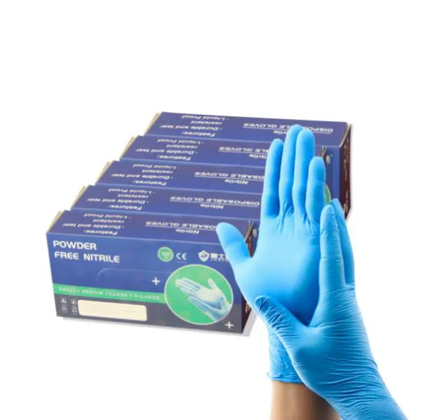 Wholesale cheap powder free disposable hand Gloves Custom sterile screen examination nitrile gloves