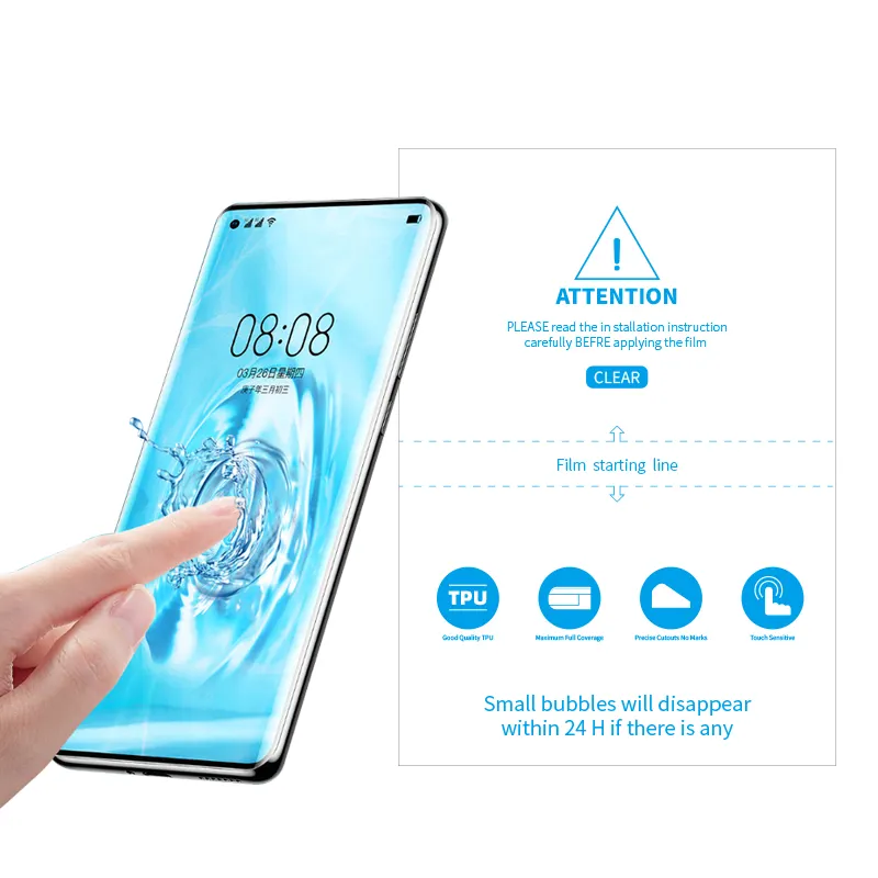 Factory Direct Supply Full Screen Coverage Ultra-thin Screen Protector Anti-blue Light Hydrogel Film for Cutting Machine