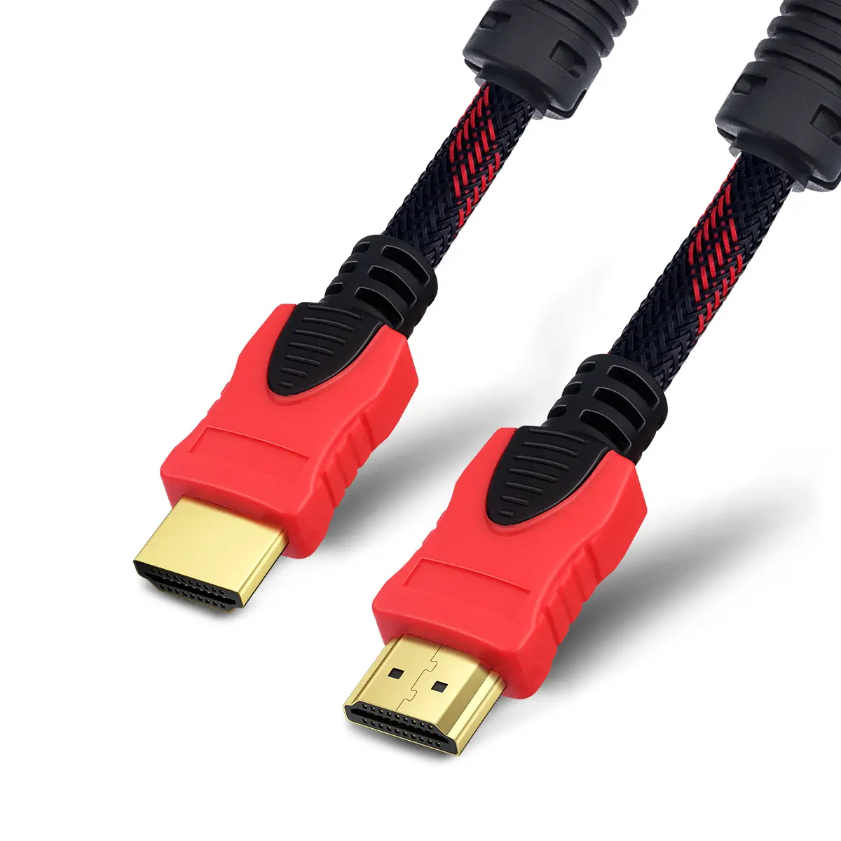Кабель HDMI 1,4 В 25 м плетеный нейлоновый Золотой соединитель высокоскоростные кабели HDMI шнуры для монитора компьютера
