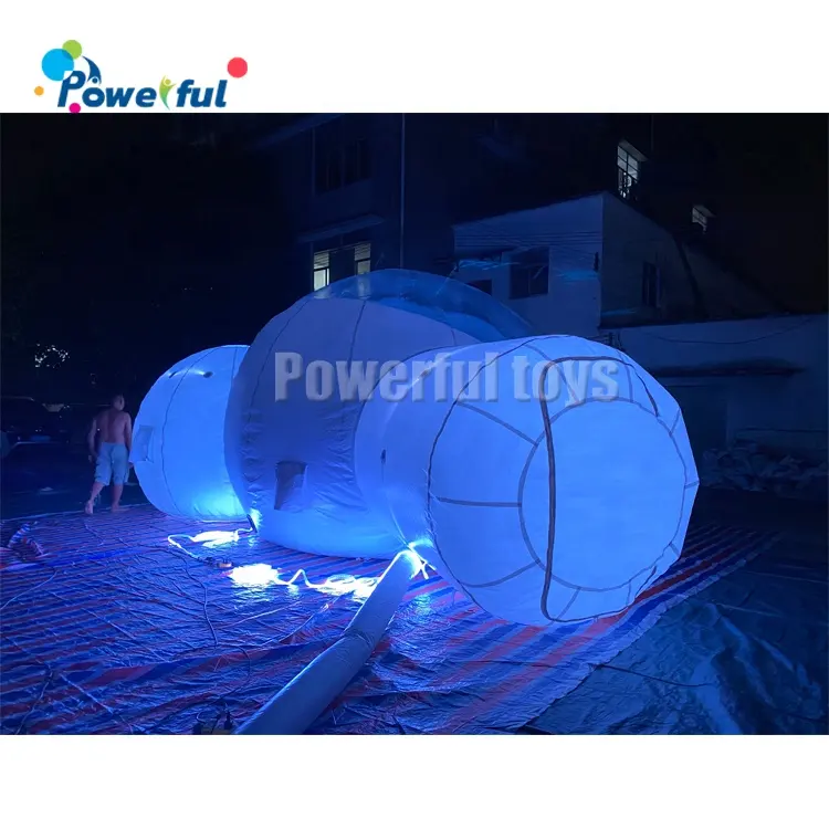 New Design Colorful Lighting Inflatable Bubble Tent inflatable bubble tent igloo camping tent advertising inflatable