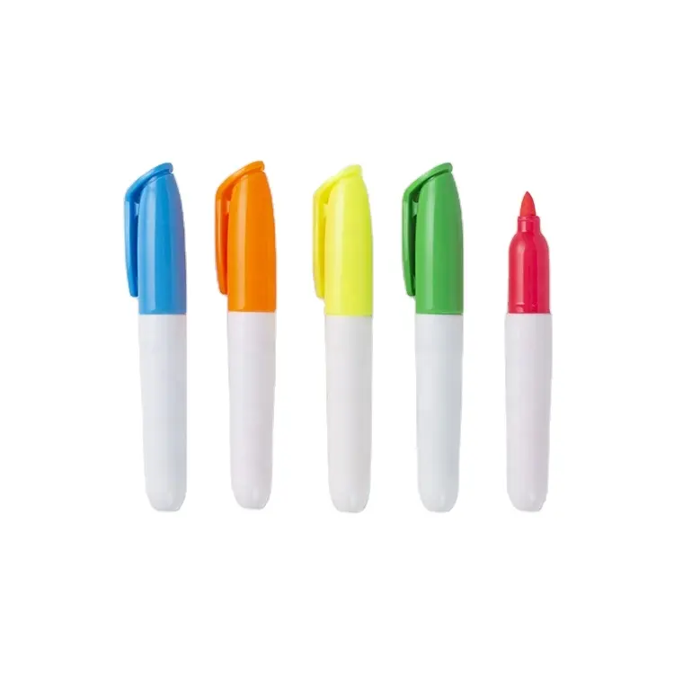 Wholesale School Office Style Non-toxical Alcohol Permanent Ink Waterproof Permanent Marker Kids Drawing Color Pen