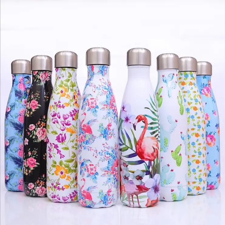 Simple Cola Shaped Vacuum Insulated Double Wall Thermos Flask Stainless Steel Water Bottle