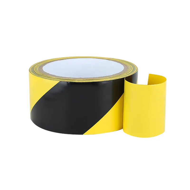 Yellow Black Hazard Safety Striped Barricade Caution Tape Floor Warning Tape For Quarantine Danger Construction