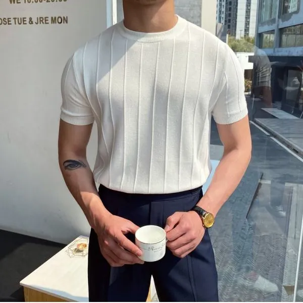 Лидер продаж 2022, Повседневная легкая в уходе Классическая удобная мужская футболка для отдыха от производителя